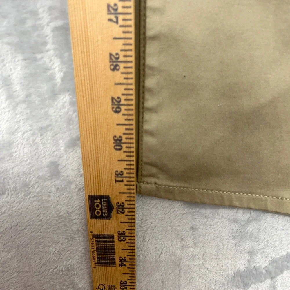 Lucky Brand Mens Pants 36x32 Khaki Tan 121 Slim Straight Cotton Stretch Chino